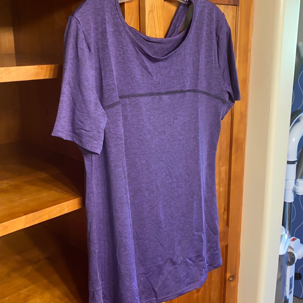 Cucuchy Women’s Yoga Top Short Sleeve Sz L
